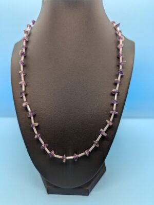 peaceful amethyst necklace by adakair