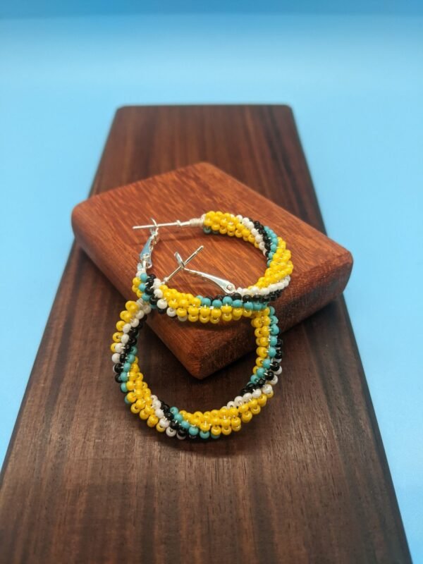 Spiral Sunshine Hoop Earrings