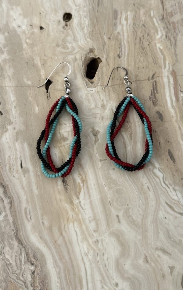 Earrings Black Red Turquoise Cropped Scaled 1