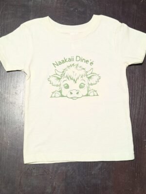 Naakaii Dine’é Highland Baby Cow Navajo Clan Kids’ T-Shirt - Designed by Adakair