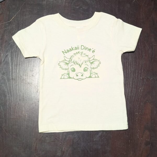 Naakaii Dine’é Highland Baby Cow Navajo Clan Kids’ T-Shirt - Designed By Adakair