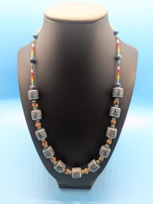 contemporary beaded necklace
